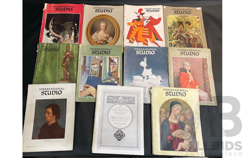 Collection of Eleven 1924 International Studio Magazines