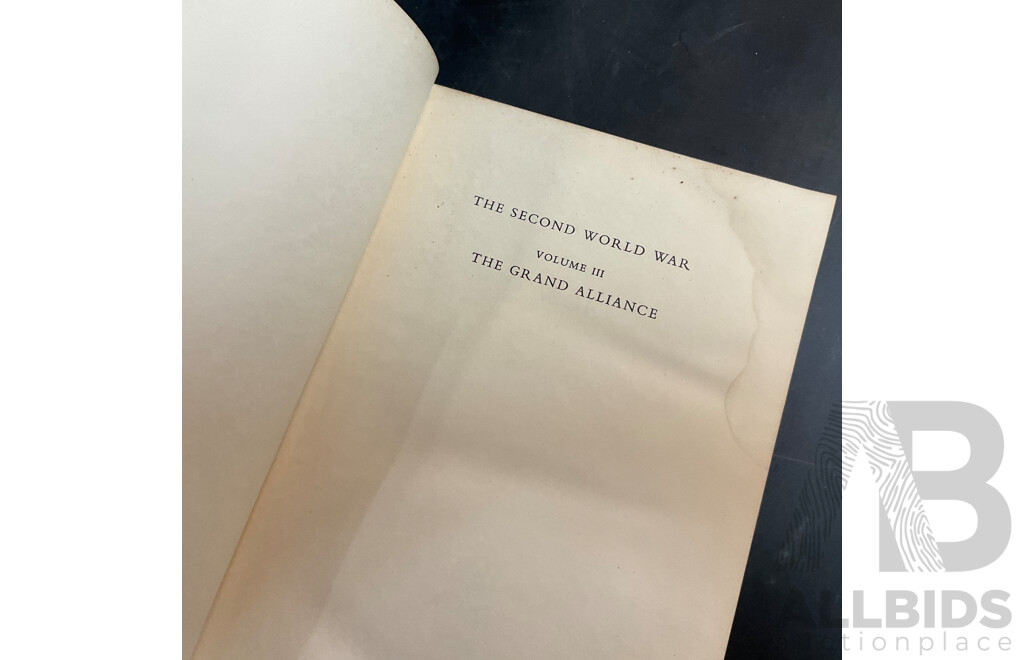 1948-1952 Collection of Five the Second World War by Winston Churchill