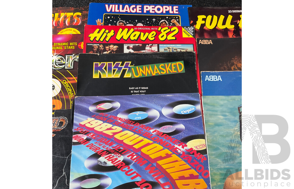 Retro Disco, Pop & Australian Compilation Collection – K-Tel, Polystar, ABBA, KISS & More – 11 LPs