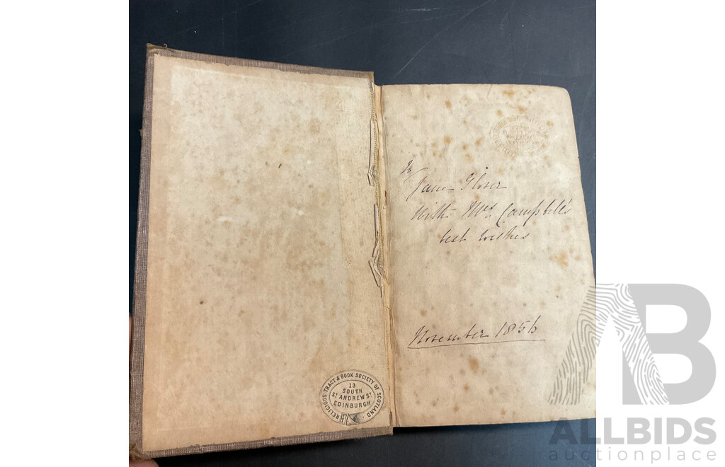 Three Antique 1850s Collection - New Testament Packet Commentary, Outline Lectures Vol. 1, Vol. 2