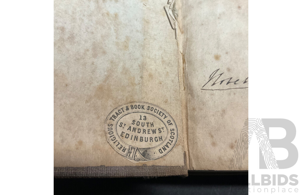 Three Antique 1850s Collection - New Testament Packet Commentary, Outline Lectures Vol. 1, Vol. 2