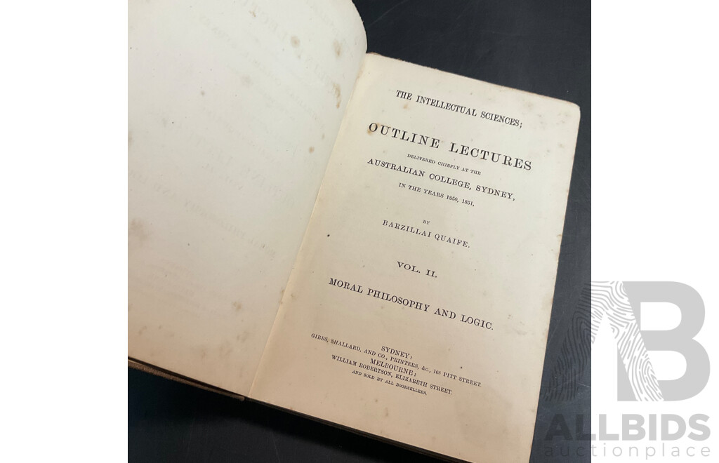 Three Antique 1850s Collection - New Testament Packet Commentary, Outline Lectures Vol. 1, Vol. 2