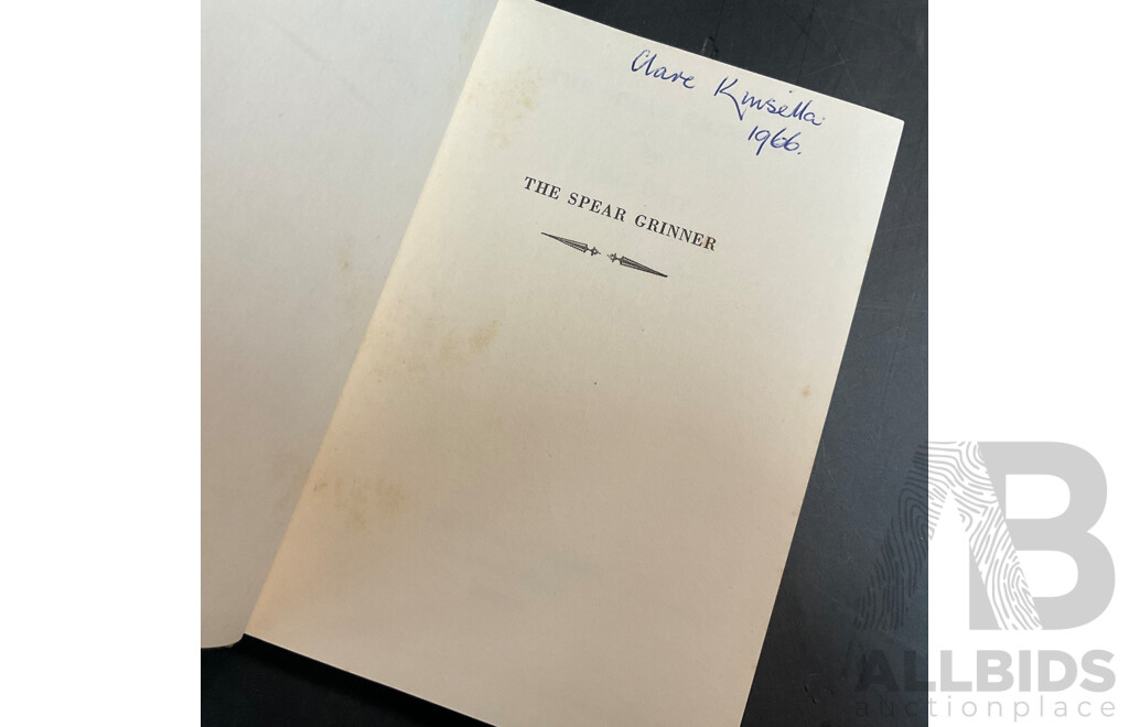 1963 First Edition Hardcover the Spear Grinner by Clive Barry