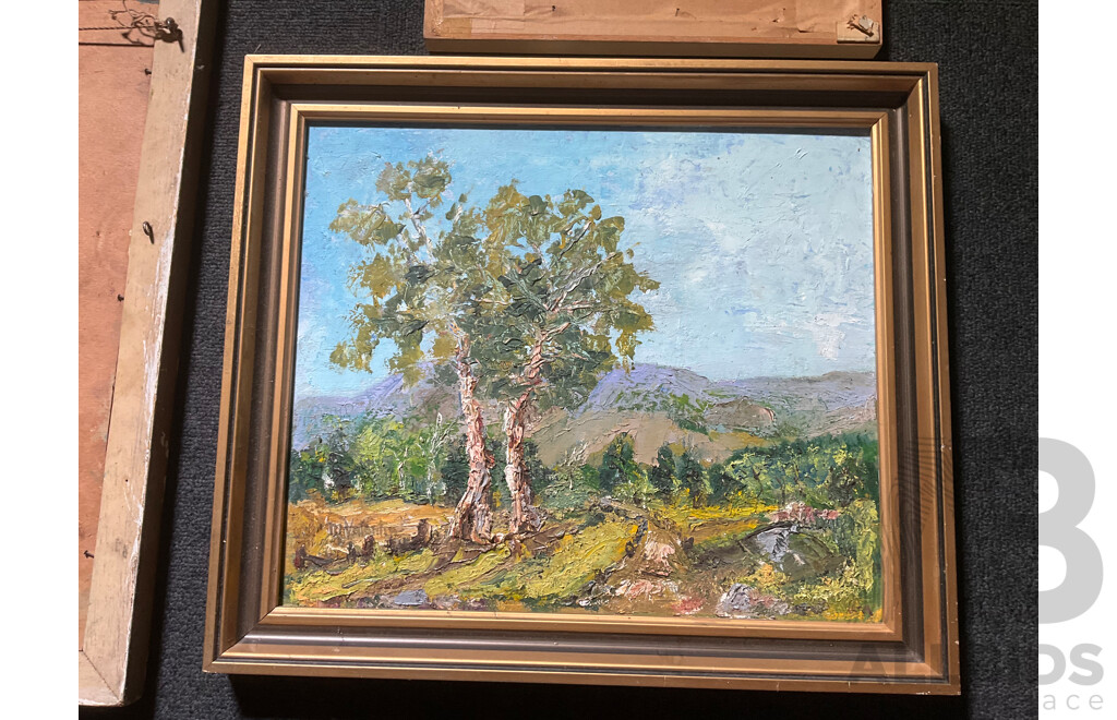 Assorted Framed Paintings - Mixed Media on Board - Lot of 11