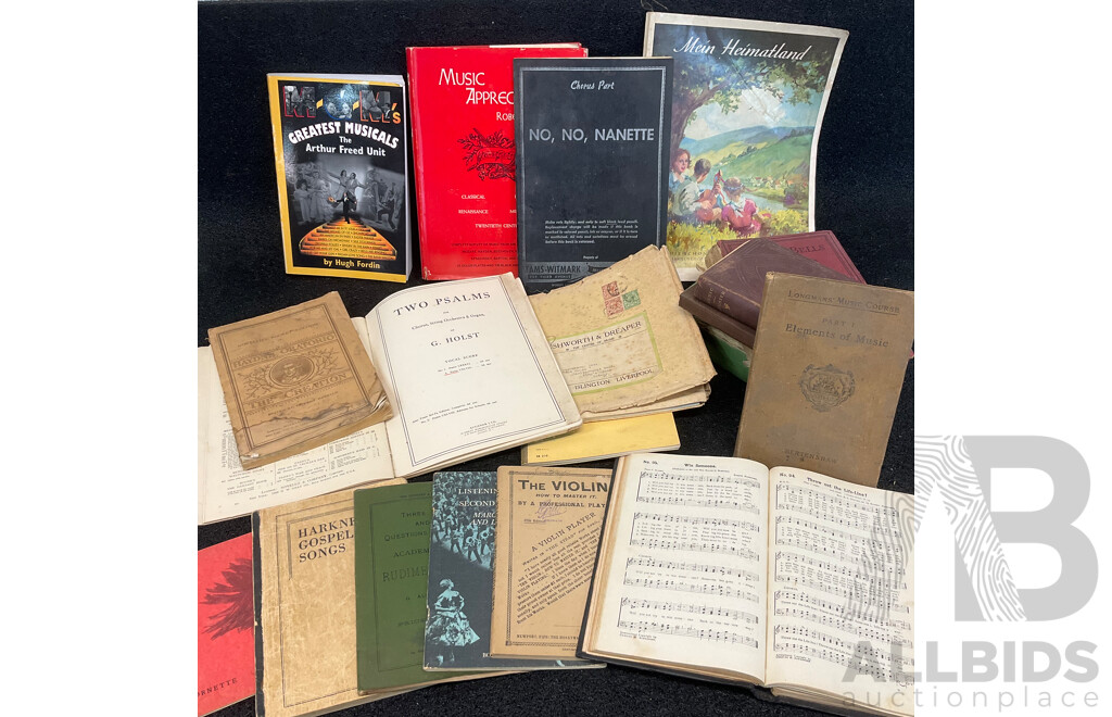 Collection of Vintage Music Books