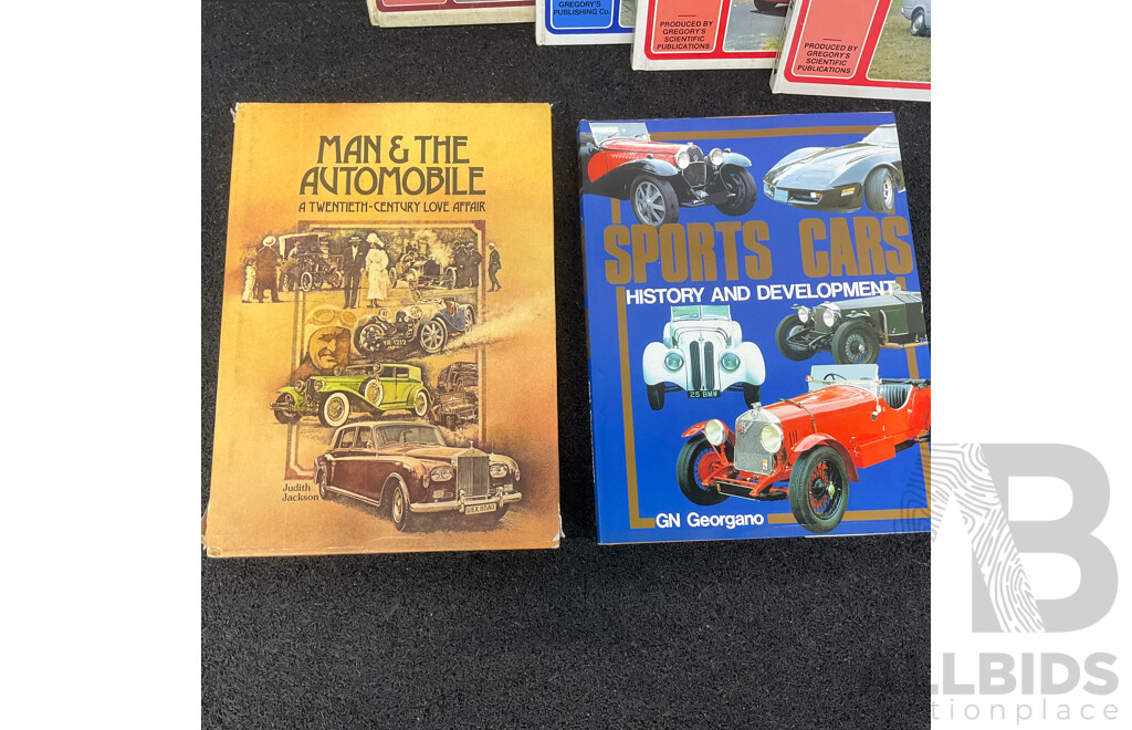 Collection of Vintage Automotive Books and Australian Driving Manual