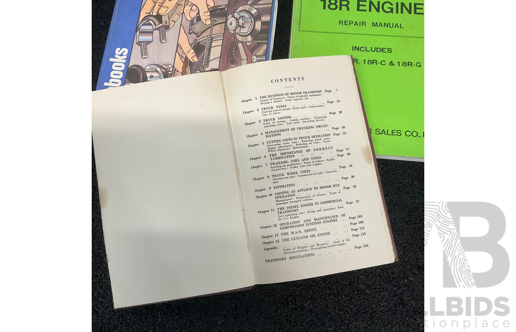 Collection of Vintage Automotive Workshop and Car Service Manuals