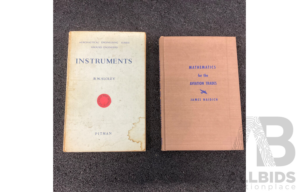 Collection of Vintage Technical Books, Including Marine Engineering, Earonautics and Aviation