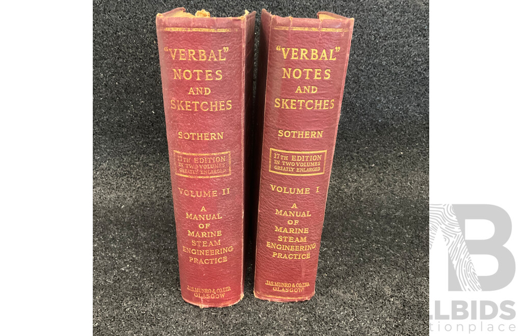 Collection of Vintage Technical Books, Including Marine Engineering, Earonautics and Aviation