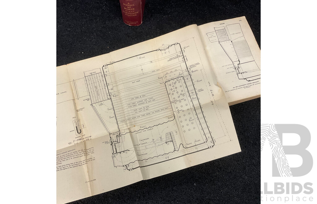 Collection of Vintage Technical Books, Including Marine Engineering, Earonautics and Aviation