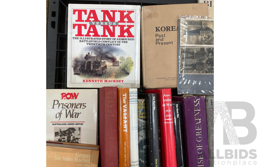 Huge Collection of Vintage Historical Books Primarily Focused on Military Histroy and War