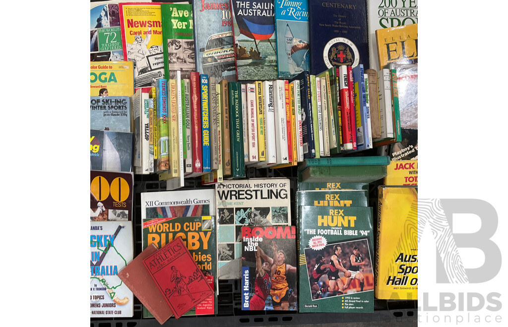 Collection of Vintage Sports Books