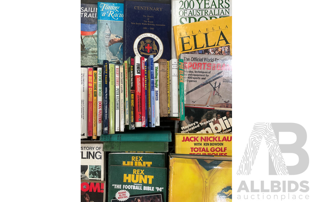 Collection of Vintage Sports Books