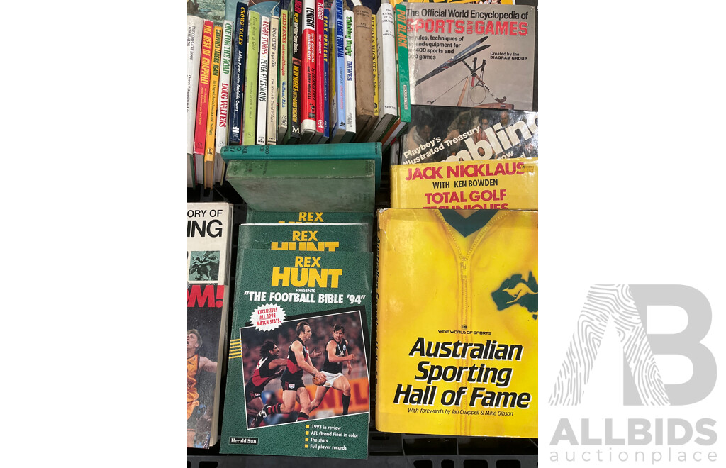 Collection of Vintage Sports Books