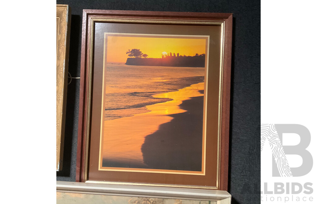 Assorted Framed Vintage Prints and Metal Wall Plaques - Lot of 9