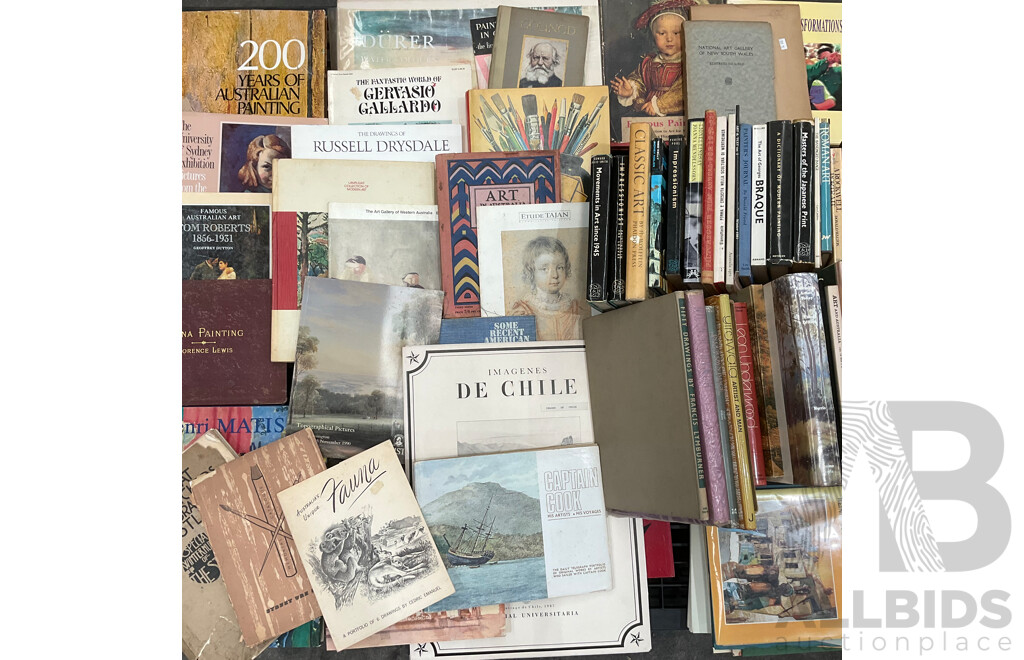Collection of Vintage and Modern Art Books
