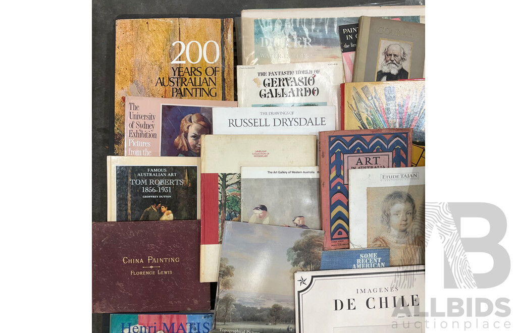 Collection of Vintage and Modern Art Books