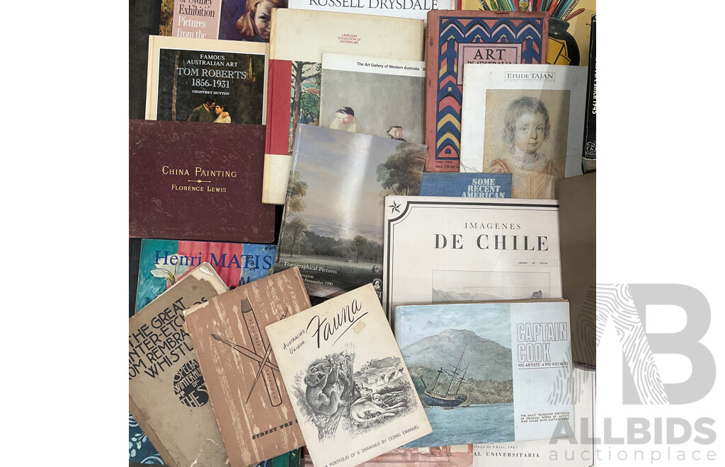 Collection of Vintage and Modern Art Books