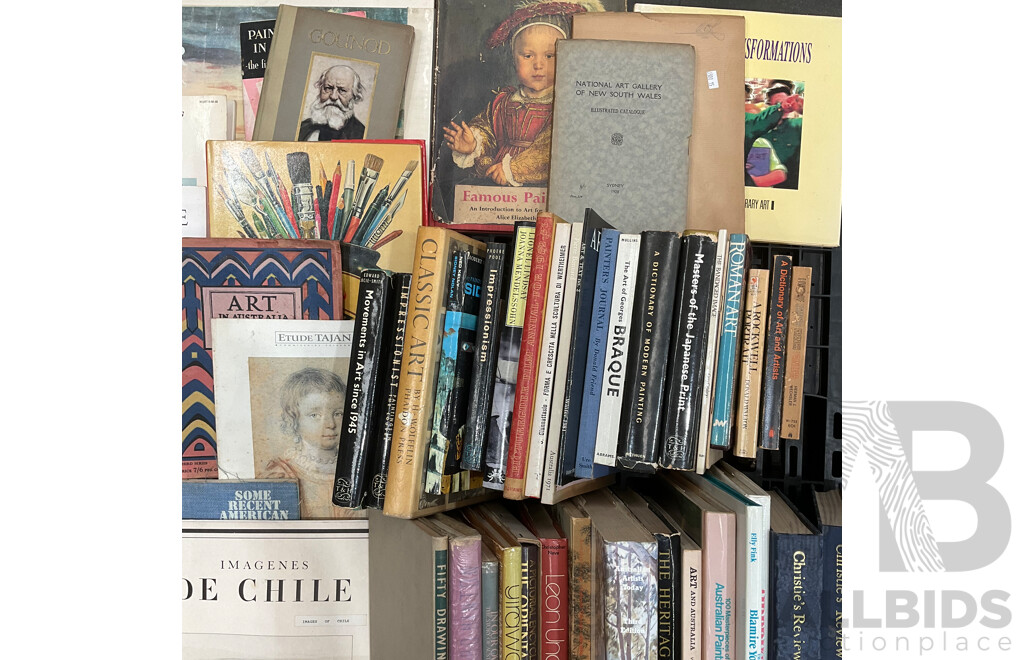 Collection of Vintage and Modern Art Books