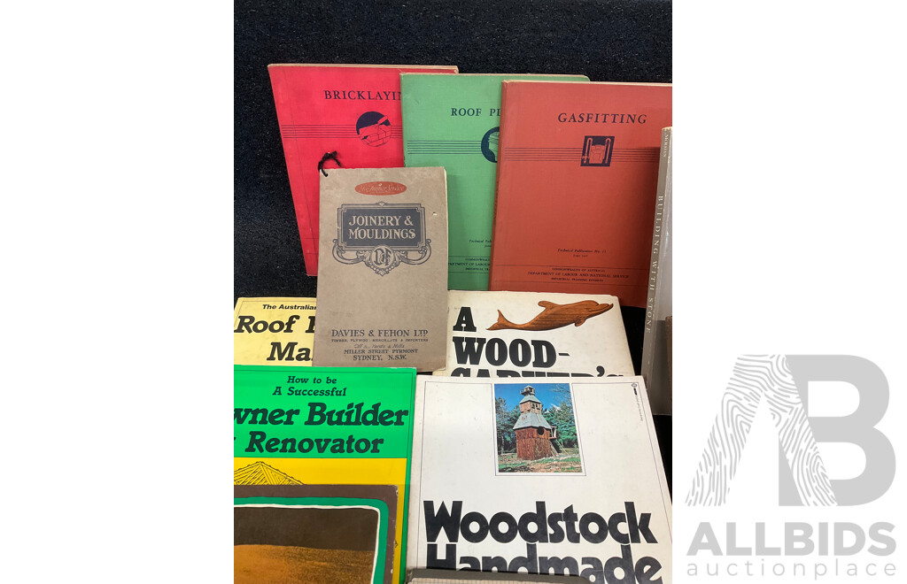 Collection of Vintage and Technical Manuals Focused on Woodworking, Joinery and Others