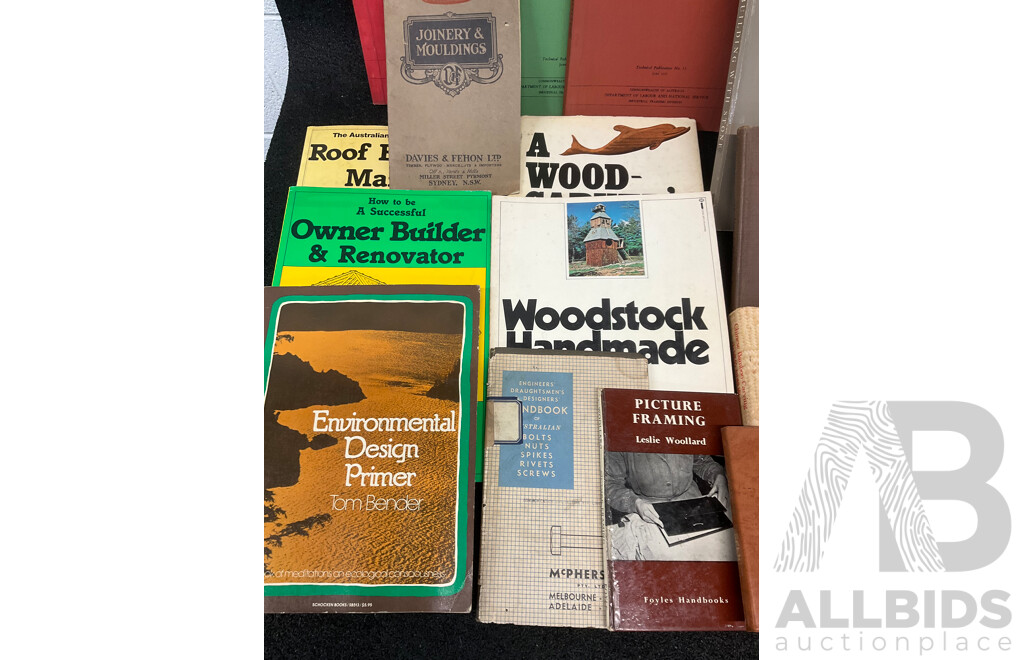 Collection of Vintage and Technical Manuals Focused on Woodworking, Joinery and Others