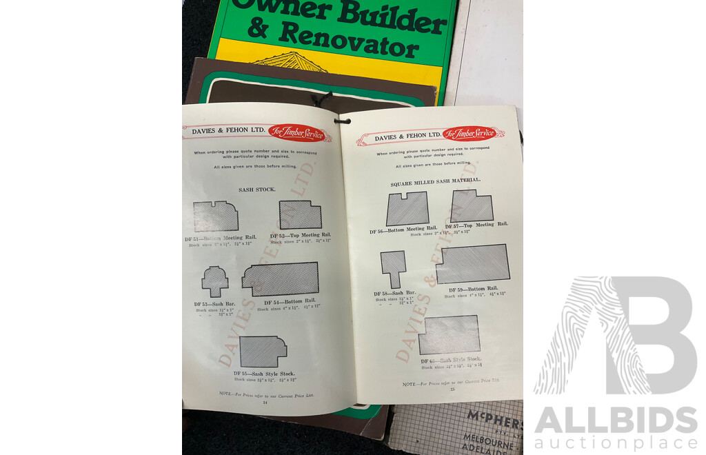 Collection of Vintage and Technical Manuals Focused on Woodworking, Joinery and Others