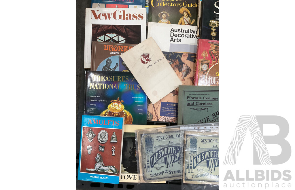 Collection of Vintage Books Focused on Antiques