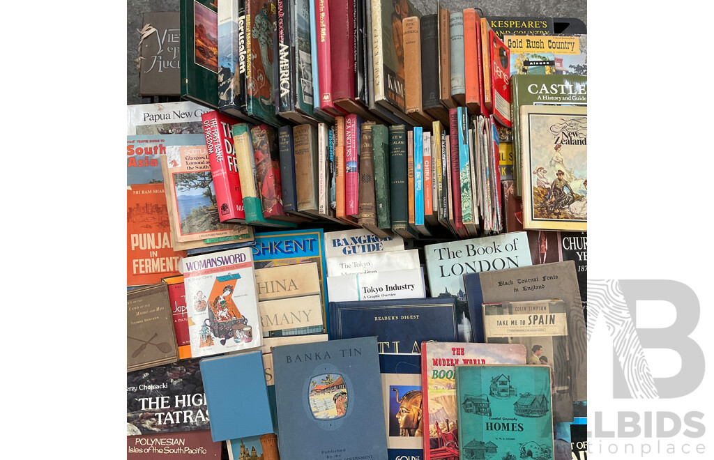 Collection of Vintage Travel Books