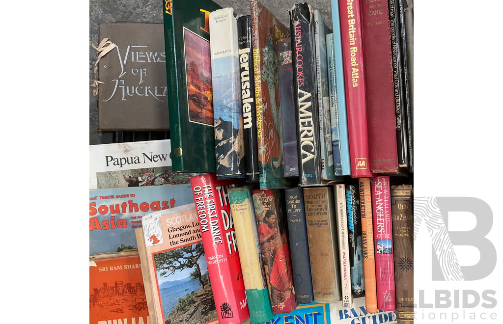 Collection of Vintage Travel Books