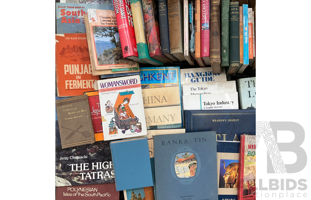Collection of Vintage Travel Books
