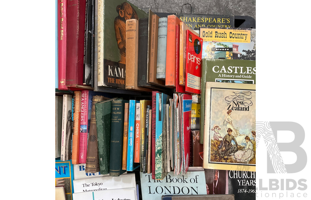 Collection of Vintage Travel Books