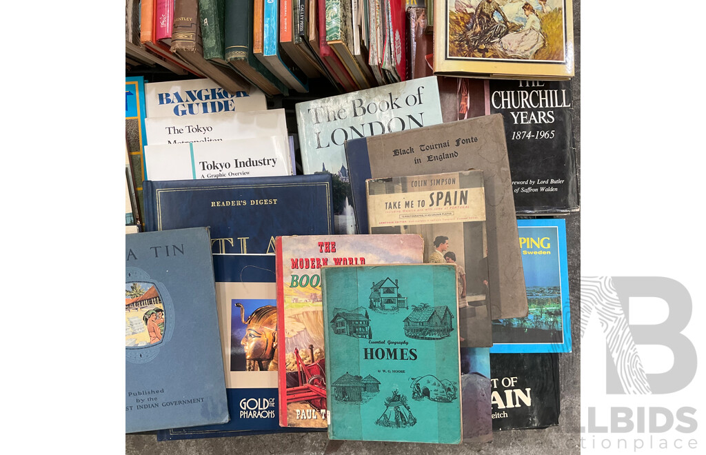 Collection of Vintage Travel Books