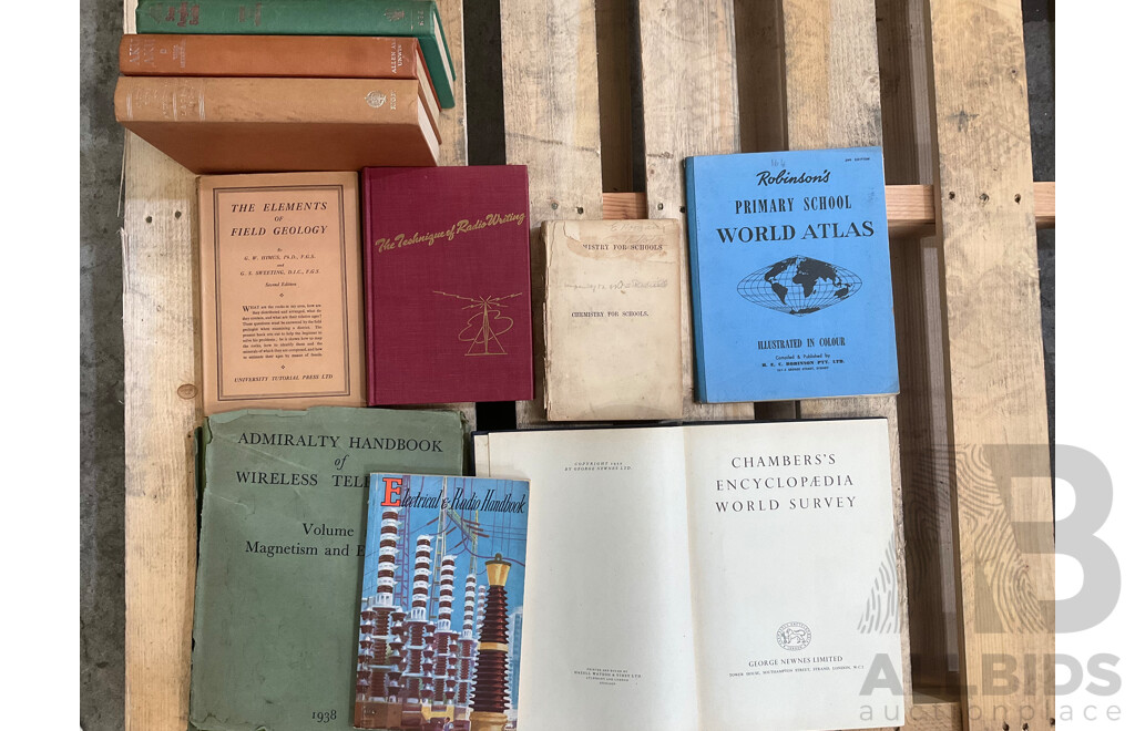 Collection of Vintage Education Books, Including Mathematics, English, History, Accounting and More