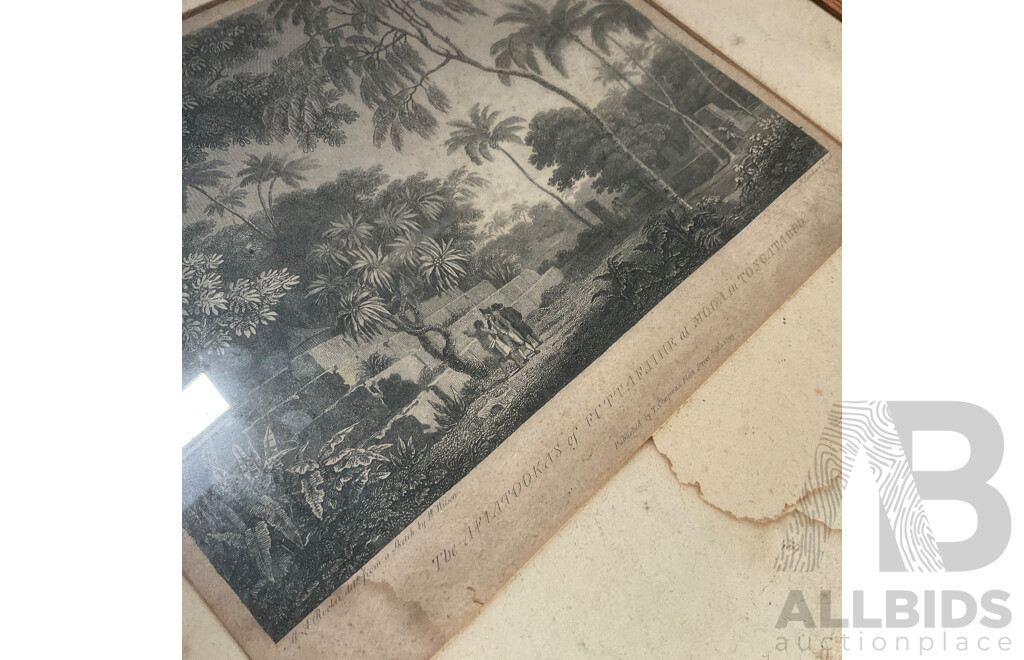 Assorted Vintage Chromolithographs and Two Artworks by Jack Montgomery ''Jerilderie Building'' and ''Brick Cottage Bourke NSW''  Mixed Media Watercolour  - Lot of 8