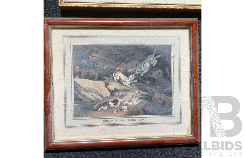 Assorted Vintage Chromolithographs and Two Artworks by Jack Montgomery ''Jerilderie Building'' and ''Brick Cottage Bourke NSW''  Mixed Media Watercolour  - Lot of 8