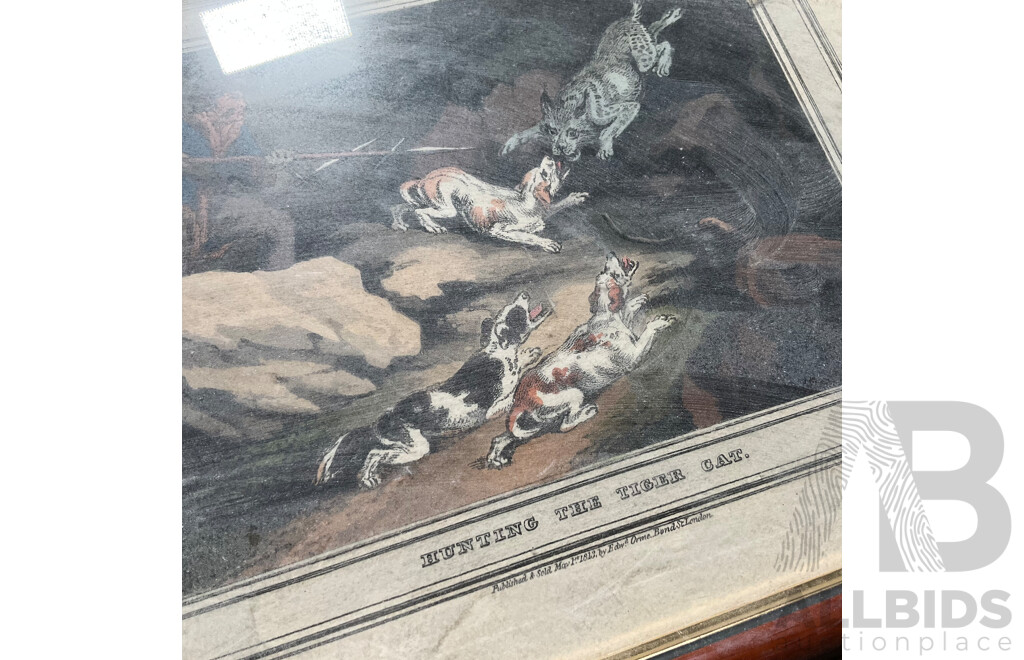 Assorted Vintage Chromolithographs and Two Artworks by Jack Montgomery ''Jerilderie Building'' and ''Brick Cottage Bourke NSW''  Mixed Media Watercolour  - Lot of 8