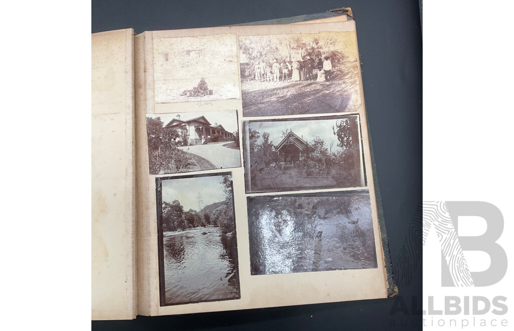 Collection of Vintage Books, Including Photo Album, Scrapbook and Botanical Album