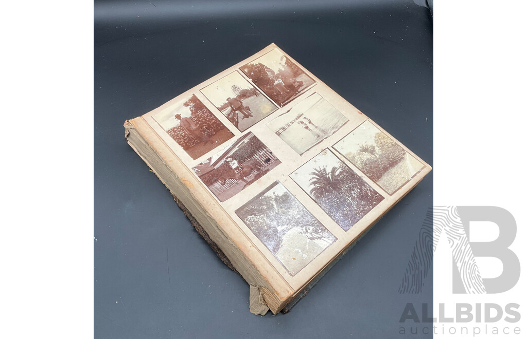 Collection of Vintage Books, Including Photo Album, Scrapbook and Botanical Album