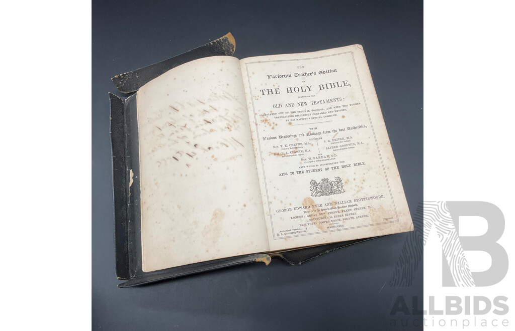 Collection of Vintage Christian Religious Books, Including Several Editions of The Holy Bible and Book of Common Prayer