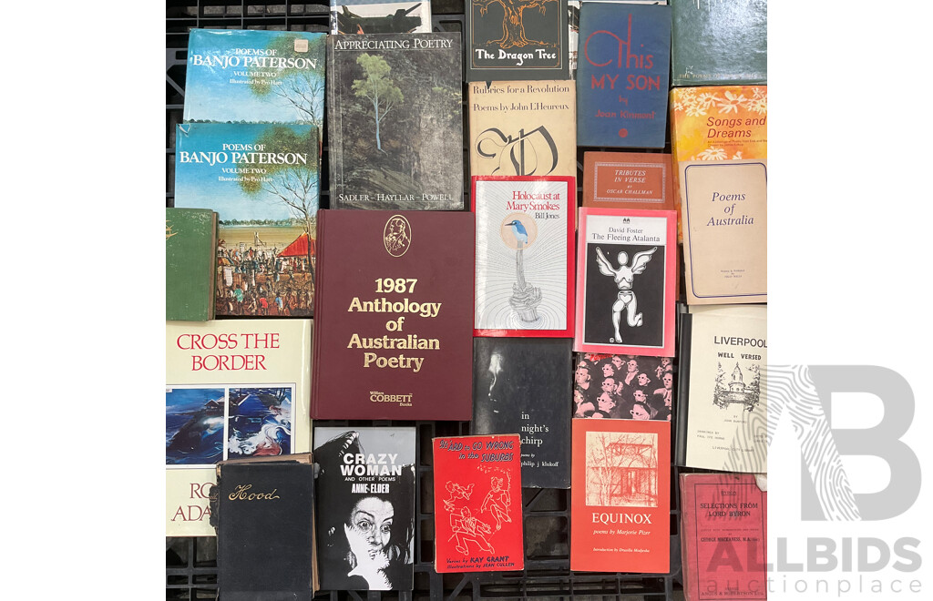 Collection of Vintage Poetry Books