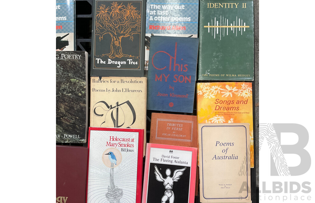 Collection of Vintage Poetry Books