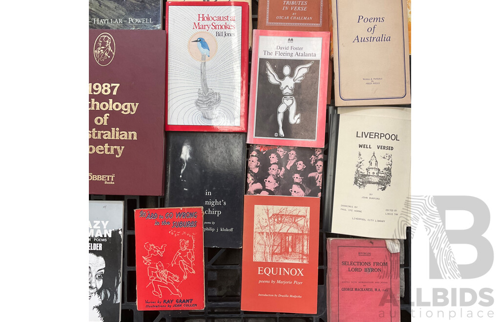 Collection of Vintage Poetry Books
