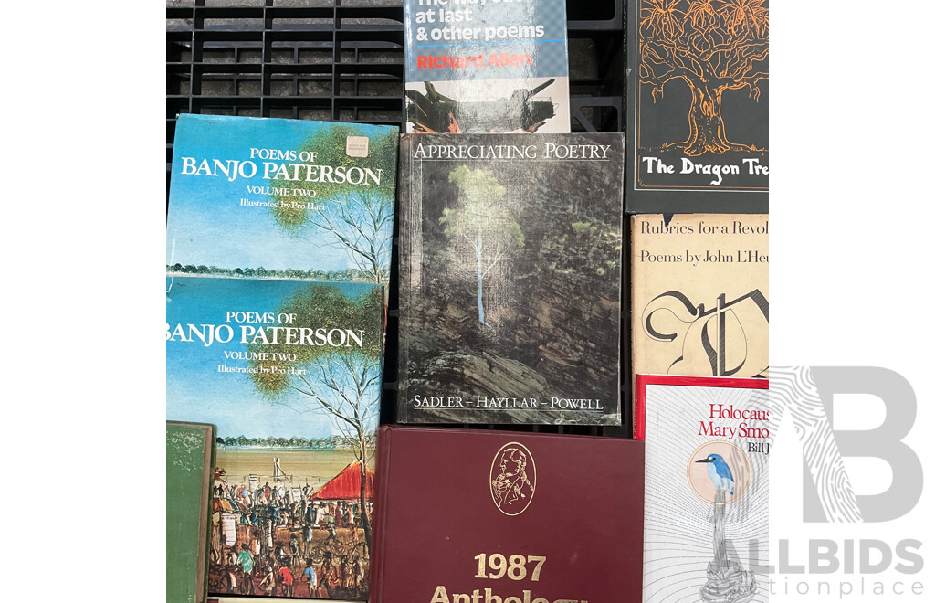 Collection of Vintage Poetry Books