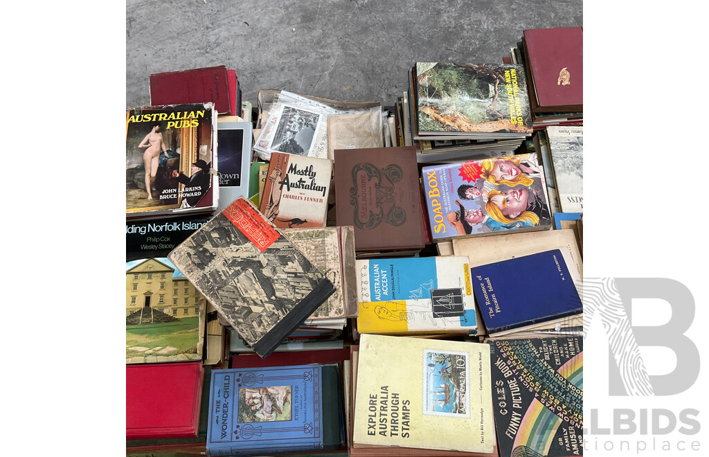 Collection of Vintage Books, Primarily Focused on Australian History, Literature, Culture and Others