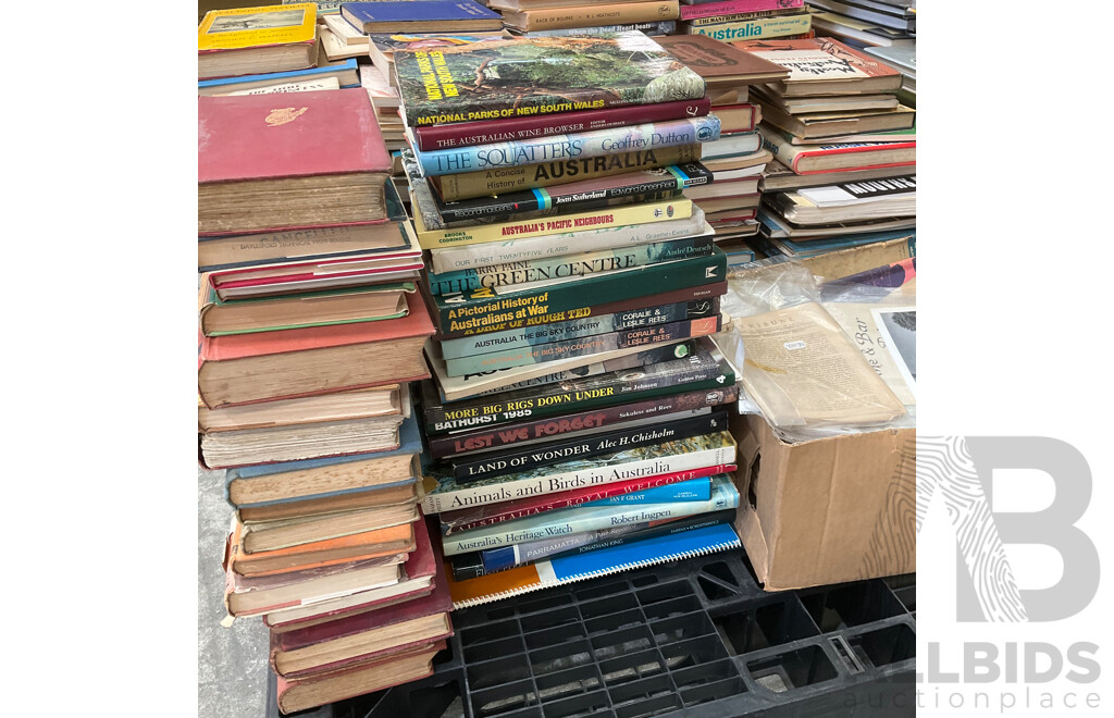 Collection of Vintage Books, Primarily Focused on Australian History, Literature, Culture and Others