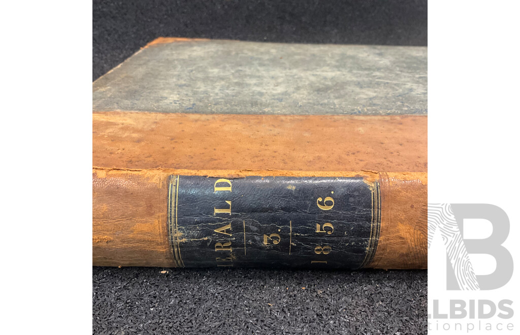 Antique Bound Volume of the Sydney Morning Herald, September - December, 1856
