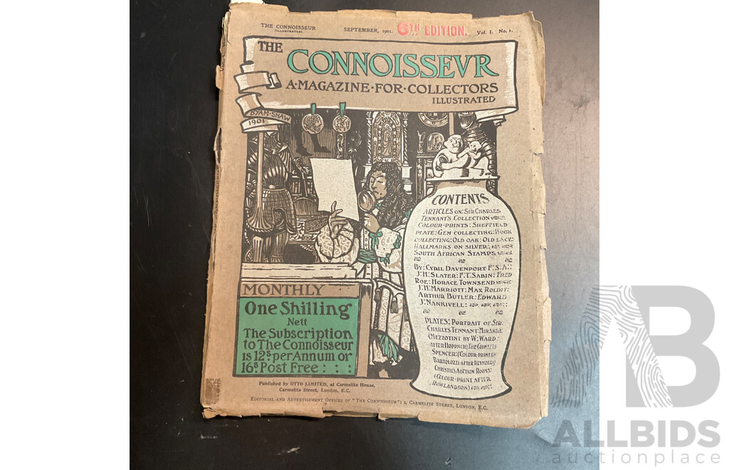 the Connoisseur Magazine 6th Edition September ,1901
