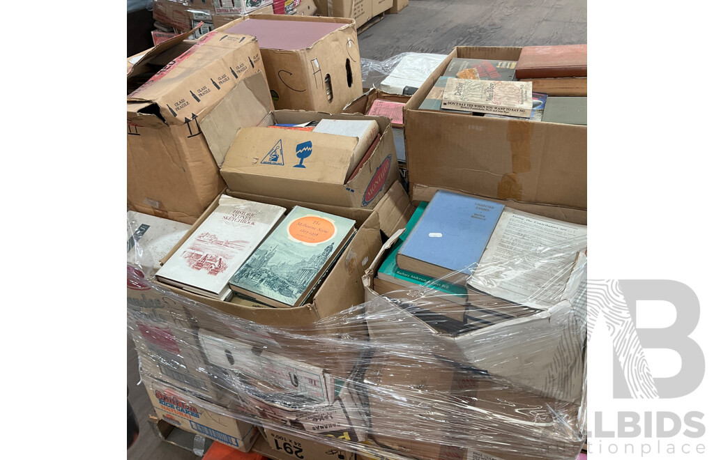 One Full Pallet - Mystery Collection of Vintage Books