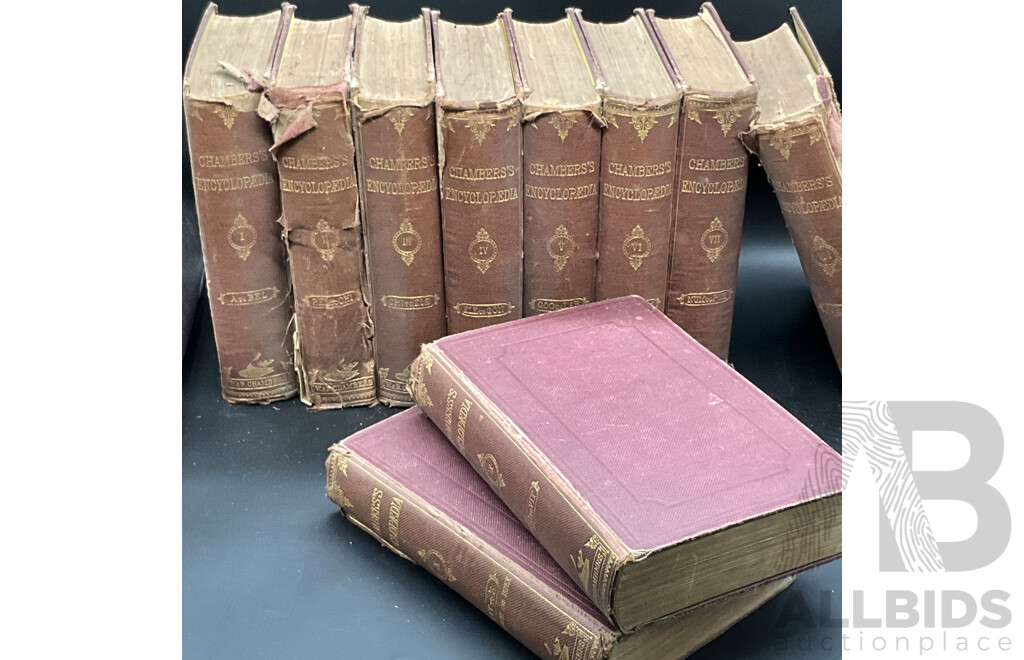 CHAMBER'S ENCYCLOPEDIA, Volumes I to X