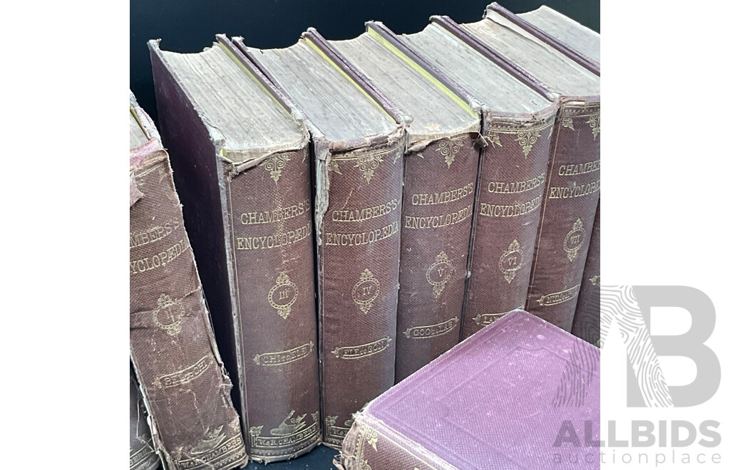 CHAMBER'S ENCYCLOPEDIA, Volumes I to X